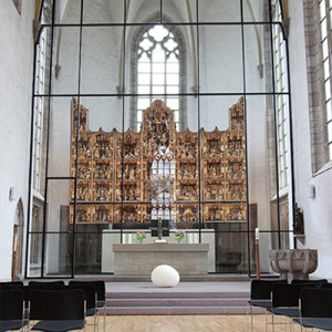 Das "Goldene Wunder" von St. Petri ist durch eine Glaswand zu bewundern.